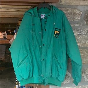 New FILA Vintage Jacket with HOOD  XXL